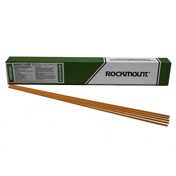 Apollo G, Silver Brazing Alloy for Repairing All Metals (except White), Orange Flux, 1/16" dia., 6ft